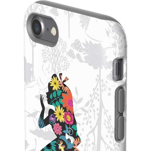 Disney Alice in Wonderland (animated) Silhouette Curiouser and Curiouser iPhone SE (2nd & 3rd Gen) Pro Case