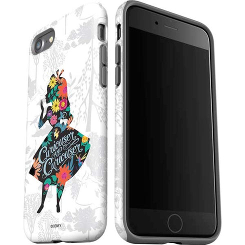 Disney Alice in Wonderland (animated) Silhouette Curiouser and Curiouser iPhone SE (2nd & 3rd Gen) Pro Case