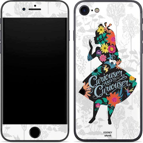 Disney Alice in Wonderland (animated) Silhouette Curiouser and Curiouser iPhone SE (2nd & 3rd Gen) Skin