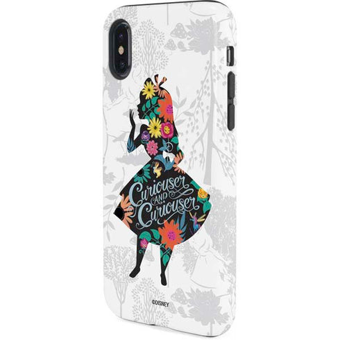 Disney Alice in Wonderland (animated) Silhouette Curiouser and Curiouser iPhone X Pro Case
