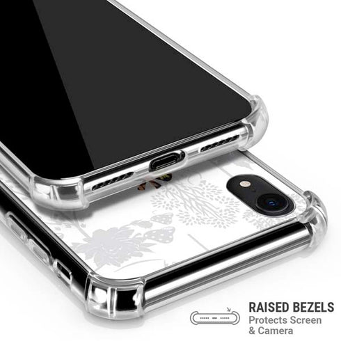 Disney Alice in Wonderland (animated) Silhouette Curiouser and Curiouser iPhone XR Clear Case