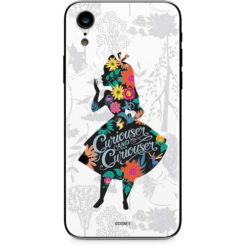 Disney Alice in Wonderland (animated) Silhouette Curiouser and Curiouser iPhone XR Skin