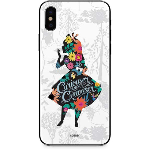 Disney Alice in Wonderland (animated) Silhouette Curiouser and Curiouser iPhone XS Max Skin