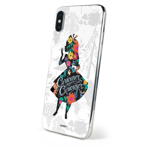 Disney Alice in Wonderland (animated) Silhouette Curiouser and Curiouser iPhone XS Skin