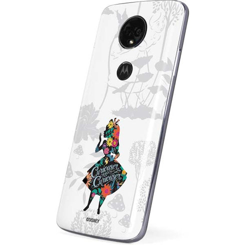 Disney Alice in Wonderland (animated) Silhouette Curiouser and Curiouser Moto E5 Plus Skin