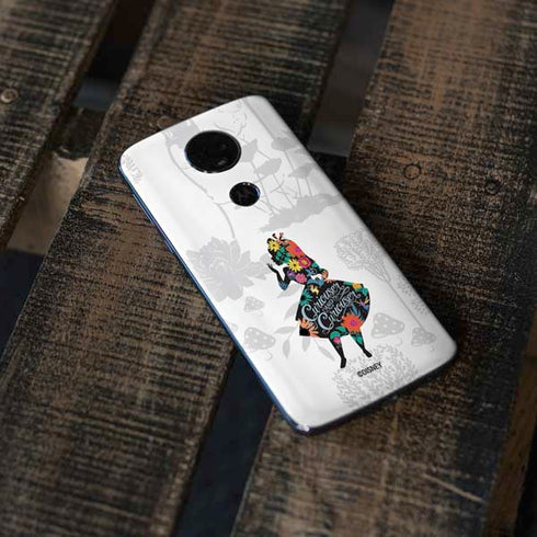 Disney Alice in Wonderland (animated) Silhouette Curiouser and Curiouser Moto E5 Plus Skin