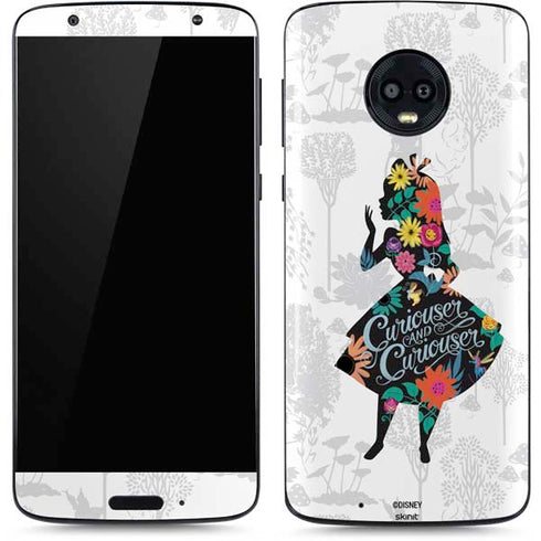 Disney Alice in Wonderland (animated) Silhouette Curiouser and Curiouser Moto G6 Skin