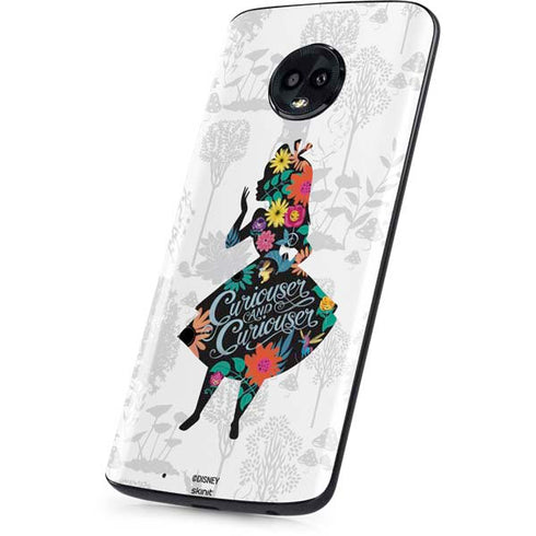 Disney Alice in Wonderland (animated) Silhouette Curiouser and Curiouser Moto G6 Skin