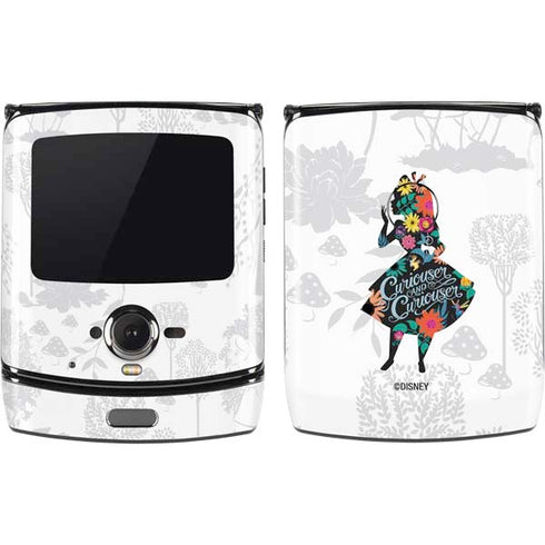 Disney Alice in Wonderland (animated) Silhouette Curiouser and Curiouser Motorola RAZR Skin