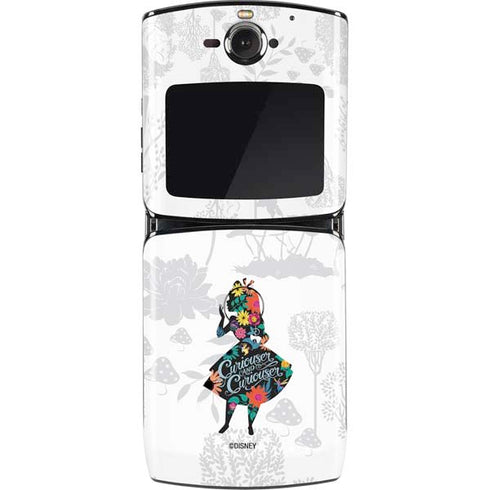 Disney Alice in Wonderland (animated) Silhouette Curiouser and Curiouser Motorola RAZR Skin