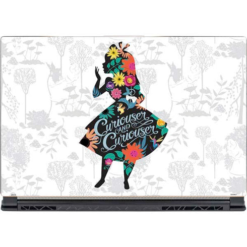 Disney Alice in Wonderland (animated) Silhouette Curiouser and Curiouser MSI GS65 Stealth Laptop Skin