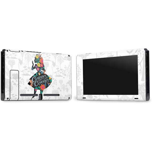 Disney Alice in Wonderland (animated) Silhouette Curiouser and Curiouser Nintendo Switch Bundle Skin