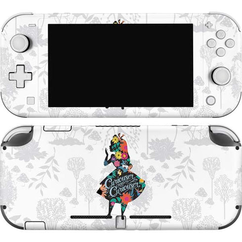 Disney Alice in Wonderland (animated) Silhouette Curiouser and Curiouser Nintendo Switch Lite Skin