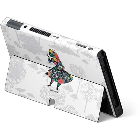 Disney Alice in Wonderland (animated) Silhouette Curiouser and Curiouser Nintendo Switch OLED (2021) Skin