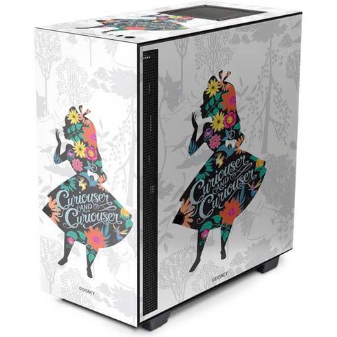 Disney Alice in Wonderland (animated) Silhouette Curiouser and Curiouser NZXT H510 Compact ATX Mid-Tower Case Skin