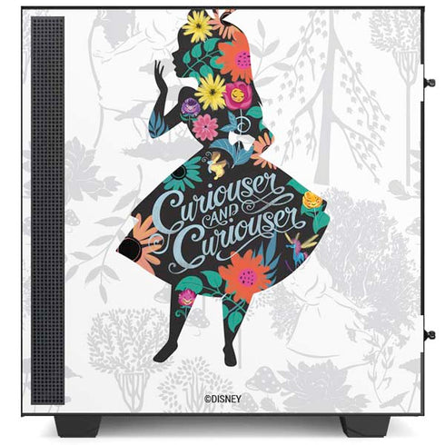Disney Alice in Wonderland (animated) Silhouette Curiouser and Curiouser NZXT H510 Compact ATX Mid-Tower Case Skin