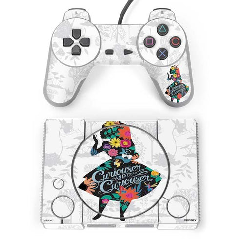 Disney Alice in Wonderland (animated) Silhouette Curiouser and Curiouser PlayStation Classic Bundle Skin