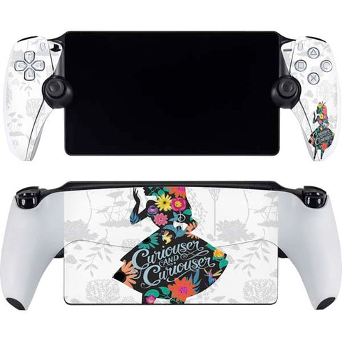 Disney Alice in Wonderland (animated) Silhouette Curiouser and Curiouser PlayStation Portal Remote Player Skin