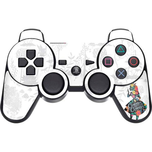 Disney Alice in Wonderland (animated) Silhouette Curiouser and Curiouser PS3 Dual Shock wireless controller Skin