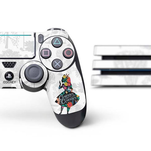 Disney Alice in Wonderland (animated) Silhouette Curiouser and Curiouser PS4 Pro Bundle Skin