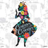 Disney Alice in Wonderland (animated) Silhouette Curiouser and Curiouser PS4 Slim Skin