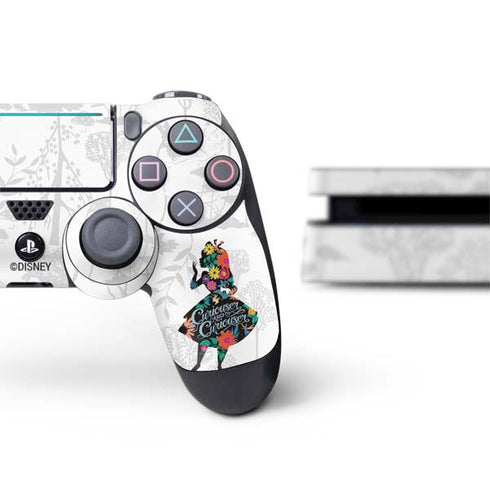 Disney Alice in Wonderland (animated) Silhouette Curiouser and Curiouser PS4 Slim Bundle Skin