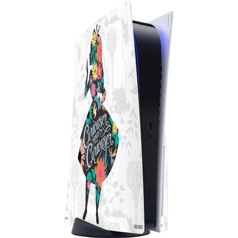 Disney Alice in Wonderland (animated) Silhouette Curiouser and Curiouser PS5 Console Skin