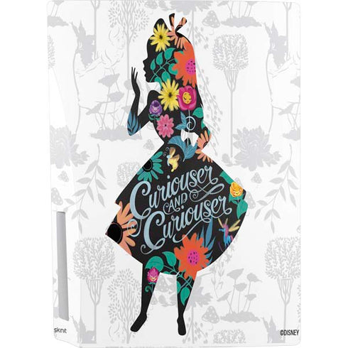 Disney Alice in Wonderland (animated) Silhouette Curiouser and Curiouser PS5 Console Skin