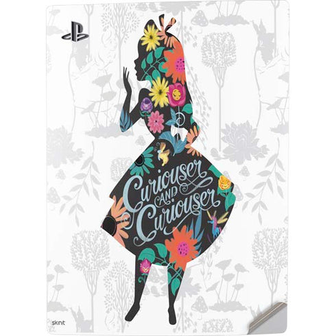Disney Alice in Wonderland (animated) Silhouette Curiouser and Curiouser PS5 Digital Edition Console Skin
