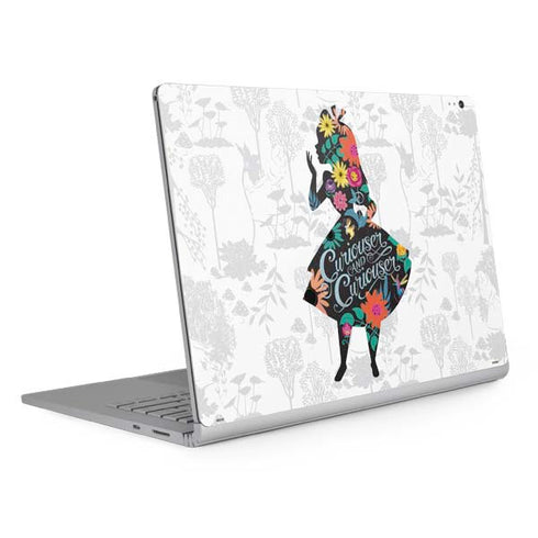 Disney Alice in Wonderland (animated) Silhouette Curiouser and Curiouser Surface Book 2 15in Skin