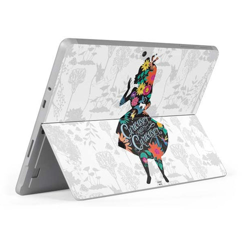 Disney Alice in Wonderland (animated) Silhouette Curiouser and Curiouser Surface Go Skin