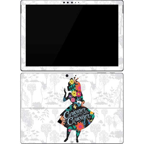 Disney Alice in Wonderland (animated) Silhouette Curiouser and Curiouser Surface Pro 7 Skin