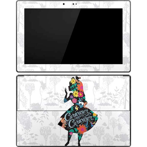 Disney Alice in Wonderland (animated) Silhouette Curiouser and Curiouser Surface Pro Tablet Skin