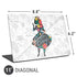 Disney Alice in Wonderland (animated) Silhouette Curiouser and Curiouser Universal Laptop 11in (8.8 x 6.2in) Skin
