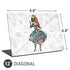 Disney Alice in Wonderland (animated) Silhouette Curiouser and Curiouser Universal Laptop 12in (9.8 x 6.8in) Skin