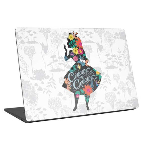 Disney Alice in Wonderland (animated) Silhouette Curiouser and Curiouser Universal Laptop 12in (9.8 x 6.8in) Skin