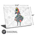 Disney Alice in Wonderland (animated) Silhouette Curiouser and Curiouser Universal Laptop 17in (13.8 x 10in) Skin