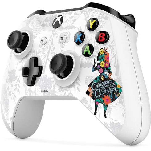 Disney Alice in Wonderland (animated) Silhouette Curiouser and Curiouser Xbox One S All-Digital Edition Bundle Skin