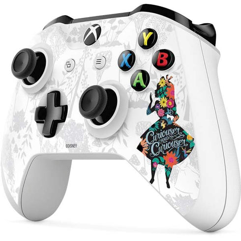 Disney Alice in Wonderland (animated) Silhouette Curiouser and Curiouser Xbox One S Controller Skin