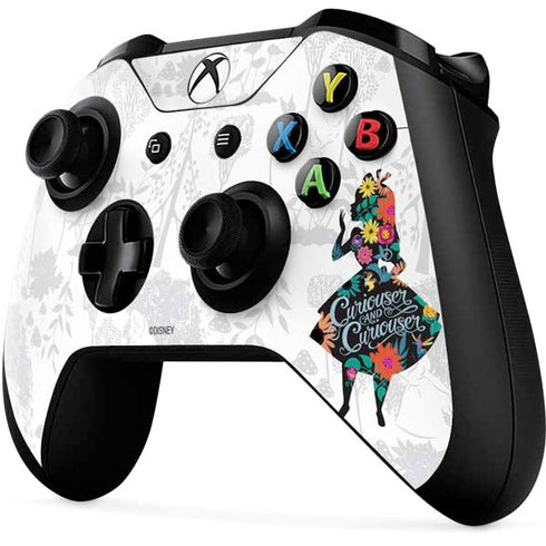 Disney Alice in Wonderland (animated) Silhouette Curiouser and Curiouser Xbox One X Controller Skin