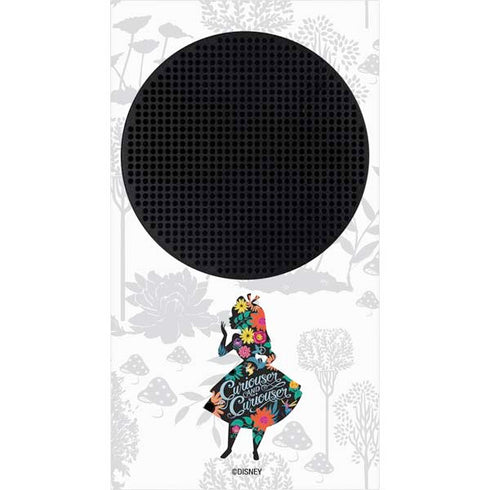 Disney Alice in Wonderland (animated) Silhouette Curiouser and Curiouser Xbox Series S Console Skin