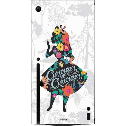 Disney Alice in Wonderland (animated) Silhouette Curiouser and Curiouser Xbox Series X Console Skin