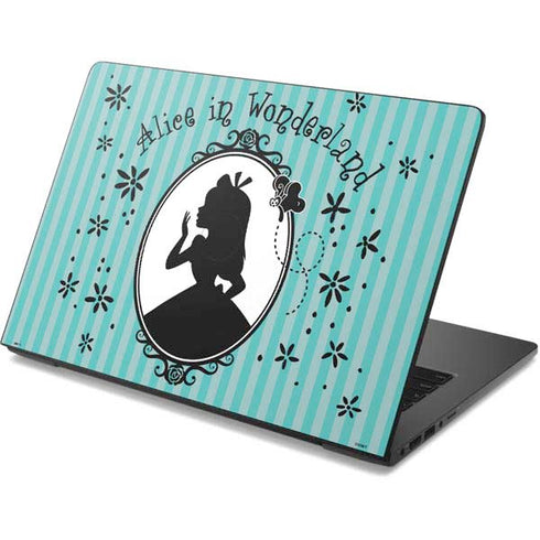 Disney Alice in Wonderland (animated) Silhouette in the Mirror Dell Chromebook Skin