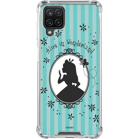 Disney Alice in Wonderland (animated) Silhouette in the Mirror Galaxy A12 Clear Case