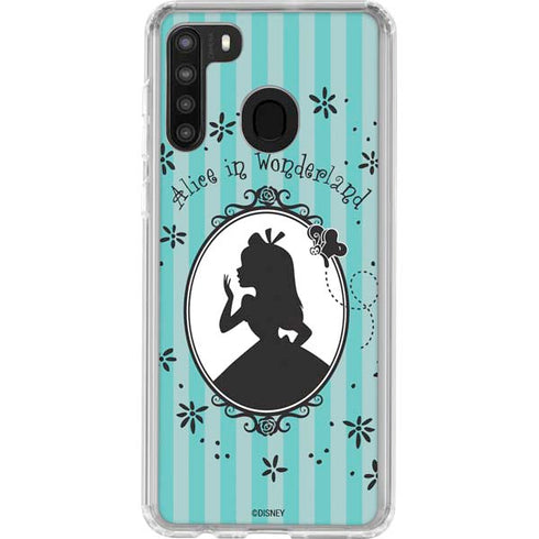 Disney Alice in Wonderland (animated) Silhouette in the Mirror Galaxy A21 Clear Case