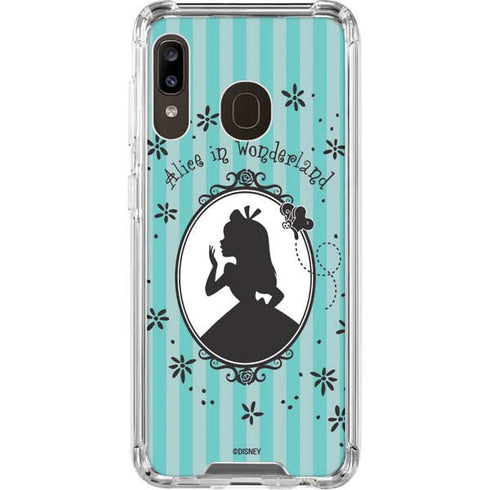 Disney Alice in Wonderland (animated) Silhouette in the Mirror Galaxy A30 Clear Case