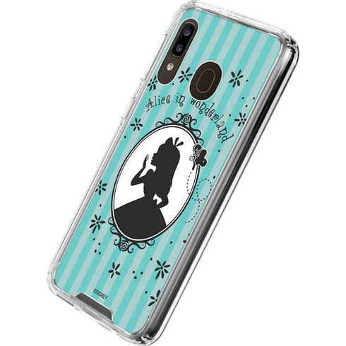 Disney Alice in Wonderland (animated) Silhouette in the Mirror Galaxy A30 Clear Case