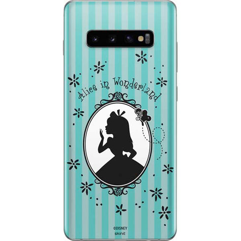 Disney Alice in Wonderland (animated) Silhouette in the Mirror Galaxy S10 Plus Skin