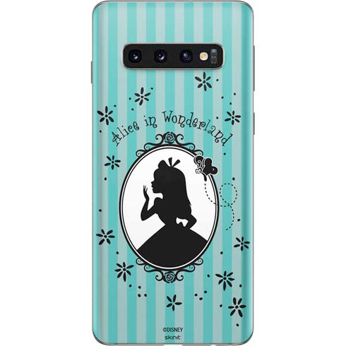 Disney Alice in Wonderland (animated) Silhouette in the Mirror Galaxy S10 Skin