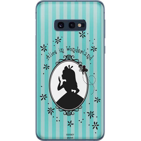 Disney Alice in Wonderland (animated) Silhouette in the Mirror Galaxy S10e Skin
